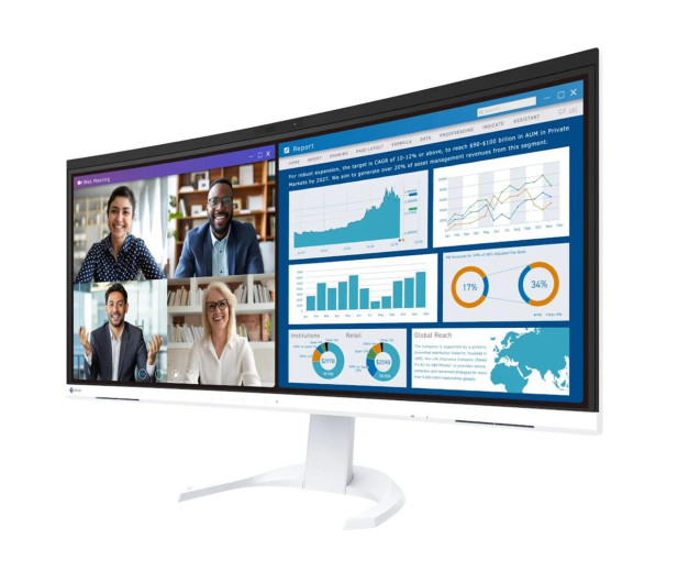 EIZO FlexScan EV3450XC-WT - 1281629 - zdjęcie 3